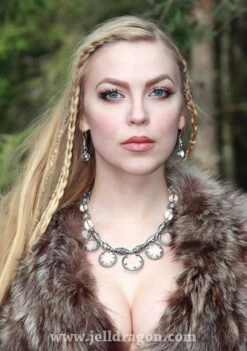 7 Lens Rock Crystal & Silver Necklace From Gotland -The Viking Dragon Shop sol silver gotland necklace crystal lens 7