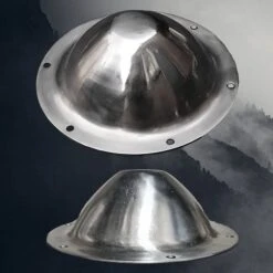 Conical Viking Shield Boss With Rivet Holes - Spun