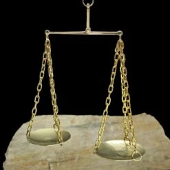 Viking Traders Scales In Birch Wood Case