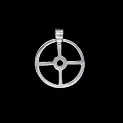 Silver Sun Cross Odin Pendant -The Viking Dragon Shop tc sun cross odin pendant silver new