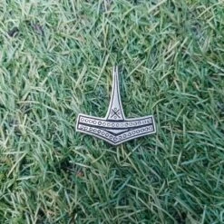 Silver Rømersdal Replica Thors Hammer Pendant -The Viking Dragon Shop wl silver small romersdal thors hammer on grass 482266